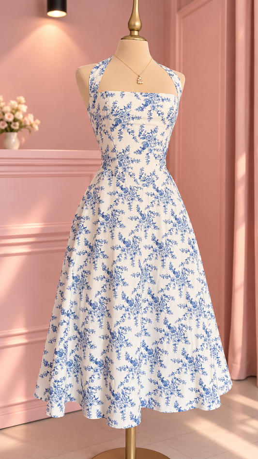 VESTIDO CELESTE